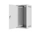 Комуникационен шкаф Lanberg rack cabinet 10' wall-mount 12U/280x310 for self-assembly with glass door grey (flat pack)