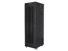 Комуникационен шкаф Lanberg rack cabinet 19' free-standing 42U/600x800 (flat pack) with mesh door lcd black v2
