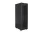 Комуникационен шкаф Lanberg rack cabinet 19' free-standing 42U/800x1200 (flat pack) with mesh door lcd black v2