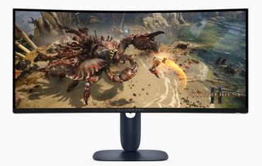 Монитор Dell Alienware AW3425DWM, 34' Curved WQHD LED AG 21:9, VA, 1ms GTG, 3000:1, 400 cd/m2, 3440x1440, 180 Hz, 95% DCI-P3, HDR, VRR, AMD FreeSync, VESA AdaptiveSync, HDMI, DP, USB 5Gbps, PIP, PBP, Height Adjustable, Pivot, Tilt, Black