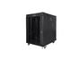 Комуникационен шкаф Lanberg rack cabinet 19' free-standing 15U/600x800 (flat pack) with glass door lcd black v2