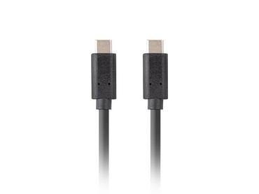 Кабел Lanberg Cable USB-C M/M 3.1 GEN 2 CABLE 1.8M 10GB/S PD100W Black