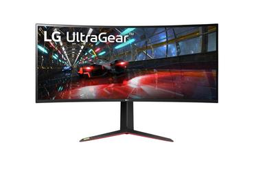 Монитор LG 38GN950P-B, 37.5' Ultragear Nano IPS 1ms, 21:9 Curved Gaming QHD+ (3840x1600), 160Hz, 1000:1, 450 cd/m2, 1000:1, DCI-P3 98%, AMD FreeSync, NVIDIA G-Sync, HDR 600, Sphere Lighting 2.0, USB Down/Up-stream, HDMI, DisplayPort, Tilt/Height, Black