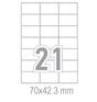Самозалепващи етикети 70x42.3 21 бр.