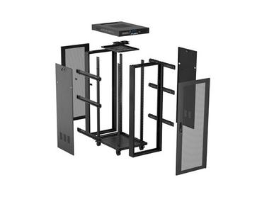 Комуникационен шкаф Lanberg rack cabinet 19' free-standing 32U/600X600 (FLAT PACK) with mesh door LCD black