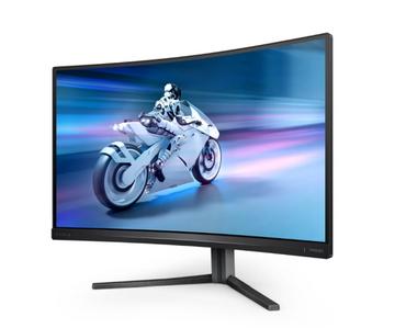 Монитор Philips Evnia 27M2C5500W, 27' Curved 1000R, Fast VA, WLED, 2560x1440@240Hz, 1ms GtG, 0.5ms MPRT, 400cd m/2, 3000:1, Mega Infinity DCR, Adaptive Sync, FlickerFree, LowBlue Mode, Tilt, Height Adjust, Swivel, 2xHDMI, 2xDP, USB hub