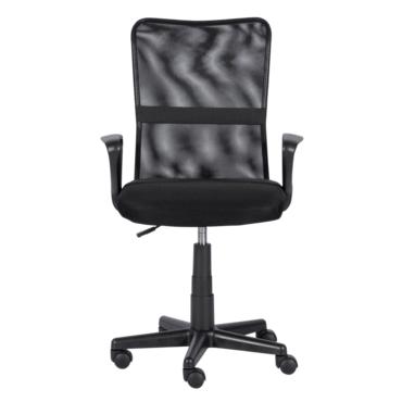 Работен стол ДОРИС-снимка отпред, черен цвят