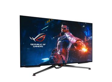Монитор Asus ROG Swift OLED PG48UQ gaming monitor, 47.5'' 4K, OLED, 138Hz (overclocked), 0.1 ms (GTG), G-SYNC compatible, anti-glare micro-texture coating, custom heatsink, uniform brightness, 98% DCI-P3, true 10-bit, HDMI 2.1, DisplayPort 1.4, Black