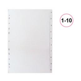 Разделител 1-10 PP сив