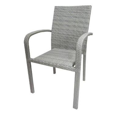 Ратанов стол МИЛЕН - сив цвят ратан