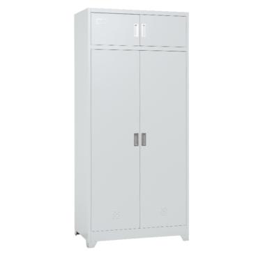 Метален гардероб BTL GR с 9 отделения 200х90х50 см- затворен, сив цвят