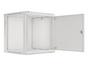 Комуникационен шкаф Lanberg rack cabinet 19' wall-mount 12U/600x600 for self-assembly with metal door grey (flat pack)