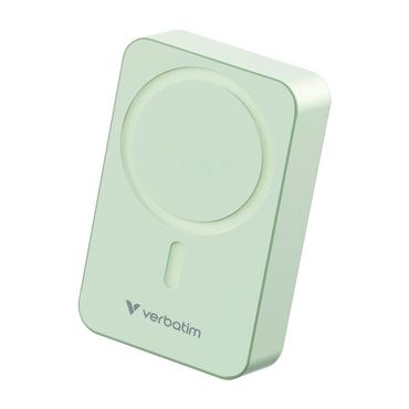 Външна батерия Verbatim Charge 'n' Go Essentials Power Bank Magnetic Wireless 20000mAh Green