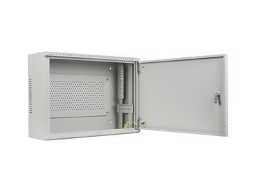 Комуникационен шкаф Lanberg rack cabinet 19' wall-mount 4U+3u/540x200 low-profile grey (assembled)