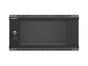 Комуникационен шкаф Lanberg rack cabinet 19' wall-mount 4U/540x350 (flat pack) with glass door black