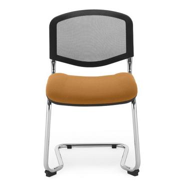 Посетителски стол СЛАВИ- кафят цвят