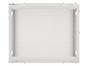 Комуникационен шкаф Lanberg rack cabinet 19' wall-mount 9U/600x600 for self-assembly with metal door grey (flat pack)
