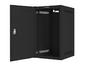 Комуникационен шкаф Lanberg rack cabinet 10' wall-mount 9U / 280x310 self-assembly flat pack with metal door, black