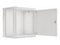 Комуникационен шкаф Lanberg rack cabinet 19' wall-mount 12U/600x450 for self-assembly with metal door grey (flat pack)