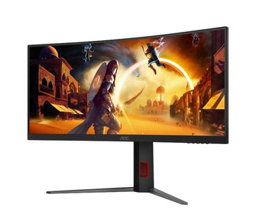 Монитор AOC CU34G4Z, 34' Curved 1500R, VA, WLED, 3440x1440@240Hz, 1ms GtG, 0.3ms MPRT, 450cd m/2, 2500:1, 80M:1 DCR, Adaptive Sync, FlickerFree, Low Blue Light, Tilt, Height Adjust, Pivot, Swivel, 2xHDMI, DP, USB hub