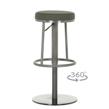 Бар стол ЧЕСТЪР- в черно-зелен цвят