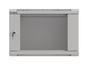 Комуникационен шкаф Lanberg rack cabinet 19' wall-mount 6U/540x350 (flat pack) with glass door grey