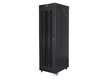 Комуникационен шкаф Lanberg rack cabinet 19' free-standing 42U/600x1000 (flat pack) with mesh door lcd black v2