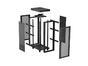 Комуникационен шкаф Lanberg rack cabinet 19' free-standing 32U/600X600 (FLAT PACK) with mesh door LCD black
