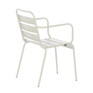 Градински стол СЕНСО- снимка отстрани, сив цвят