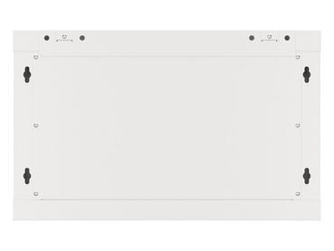 Комуникационен шкаф Lanberg rack cabinet 19' wall-mount 6U/600x450 for self-assembly with metal door grey (flat pack)