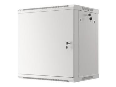 Комуникационен шкаф Lanberg rack cabinet 19' wall-mount 12U/600x450 for self-assembly with metal door grey (flat pack)