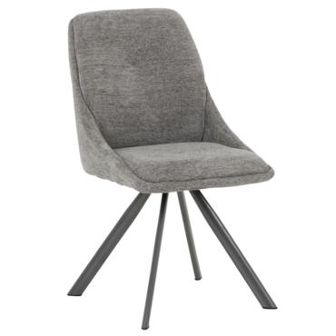 Трапезен стол - сива дамаска