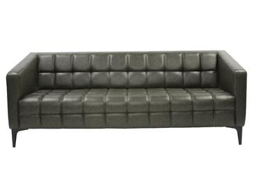 Триместен диван БЕРАТ BOST 03 - кафяв на цвят, сниман в профил