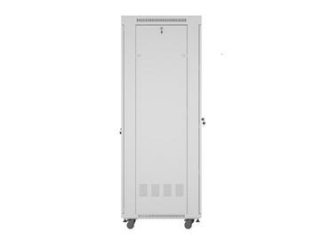 Комуникационен шкаф Lanberg rack cabinet 19' free-standing 42U/600x800 (flat pack) with glass door lcd grey v2