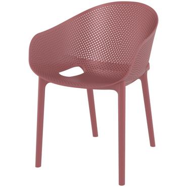 Градински стол АНДРЕЙ- червен цвят