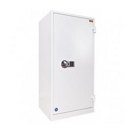 Архивен шкаф PMT огнеупорен с 3 отделения 122x60x52 см, бял, сниман отпред