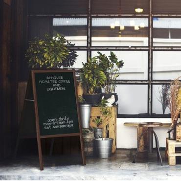 Черна дъска за меню 60х120 см