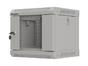 Комуникационен шкаф Lanberg rack cabinet 10' wall-mount 4U/300x300 (flat pack) with glass door grey