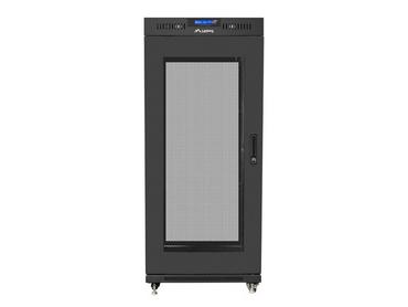 Комуникационен шкаф Lanberg rack cabinet 19' free-standing 27U/600x600 (flat pack) with mesh door lcd black v2