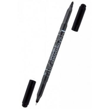 Перманетен маркер Centropen двувърх черен