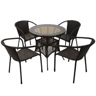 Ратанов комплект кафяв ВЕСЕЛА V