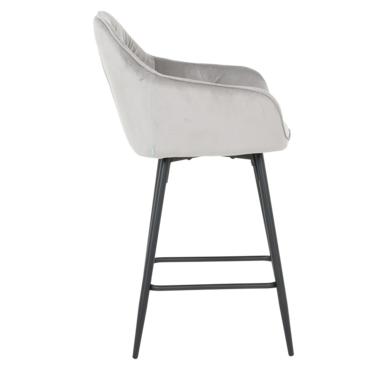 Бар стол АЛЕГ- снимка отстрани, черни крака