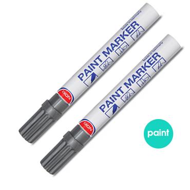 Перманентен лаков маркер Noki сребро