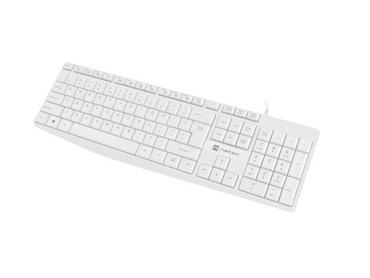 Клавиатура Natec Keyboard Nautilus US Layout White