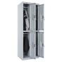 Метален гардероб PMT с 4 отделения 183х60х50 - снимка отстрани