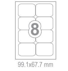 Самозалепващи етикети 99.1x67.7 8 бр.