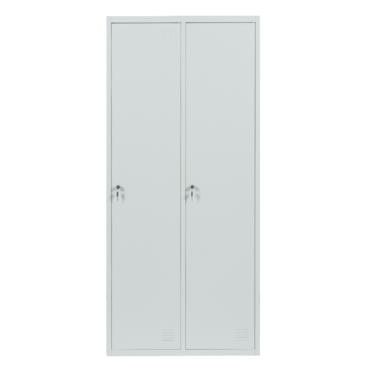 Метален гардероб BTL K с 2 отделения 183х81х50 см- затворе, сив цвят