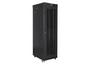 Комуникационен шкаф Lanberg rack cabinet 19' free-standing 42U/600x1000 (flat pack) with mesh door lcd black v2