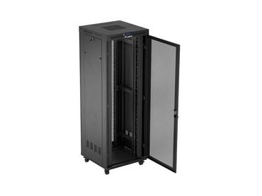 Комуникационен шкаф Lanberg rack cabinet 19' free-standing 47U/800X800 (FLAT PACK) with mesh door LCD black