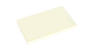 Самозалепващи листчета 125х75мм жълт пастел